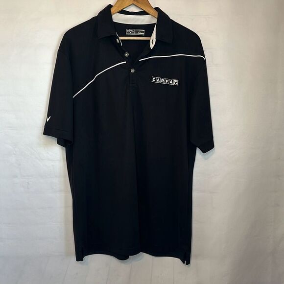 Callaway Mens Black Golf Polo size L Large Short Sleeve - Picture 1 of 7